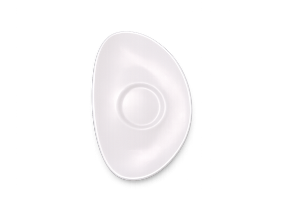 ĐĨA SỨ MÀU TRẮNG 17CM (COFFEE/TEA SAUCER)