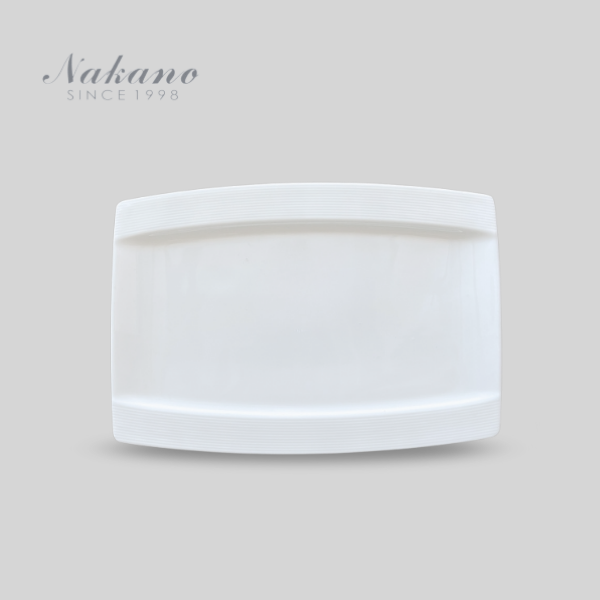 NAKANO-ĐĨA SỨ 28X20.5X1.8CM (HANS RECT RIM FLAT PLATE)