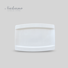 NAKANO-ĐĨA SỨ 33.2X24X2.4CM (HANS RECT RIM FLAT PLATE)