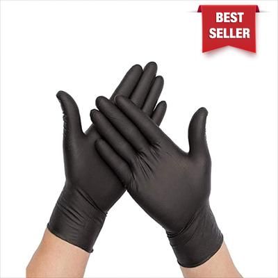 GĂNG TAY CAO SU ĐEN S (GLOVES, BLACK NITRILE RUBBER)