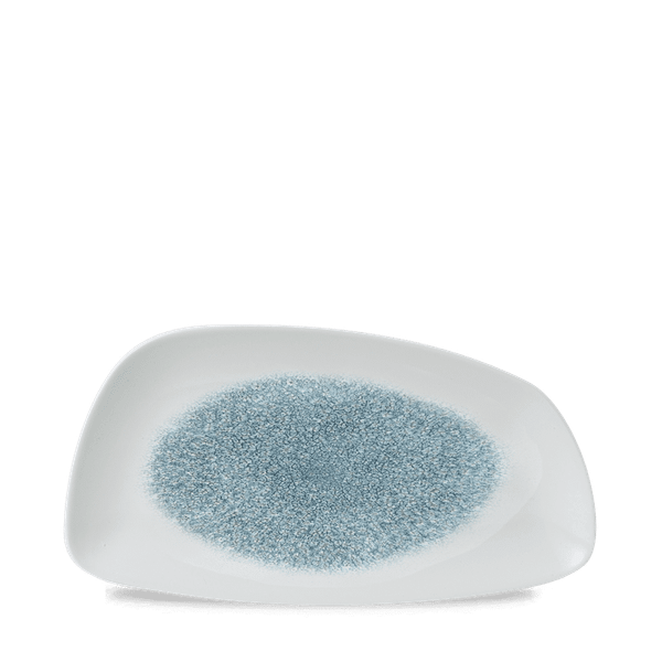 CHURCHILL-ĐĨA GỐM 30X15.5CM (RAKU TOPAZ BLUE CHEFS' GEO PLATE)