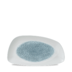 CHURCHILL-ĐĨA GỐM 30X15.5CM (RAKU TOPAZ BLUE CHEFS' GEO PLATE)