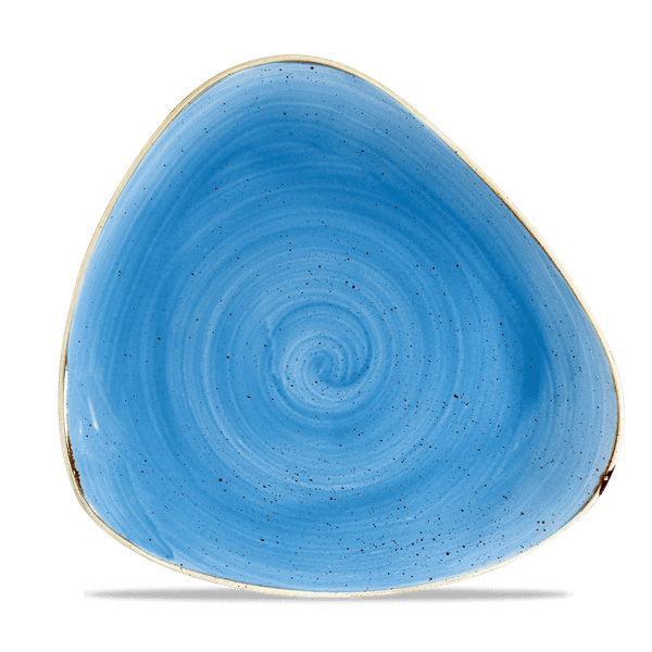CHURCHILL-ĐĨA GỐM 26.5CM (STONECAST CORNFLOWER BLUE TRIANGLE PLATE)