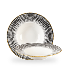 CHURCHILL-TÔ GỐM 28CM (STUDIO PRINTS CHARCOAL BLACK PROFILE WIDE RIM BOWL LARGE)