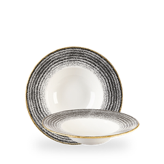 CHURCHILL-TÔ GỐM 24CM (STUDIO PRINTS CHARCOAL BLACK PROFILE WIDE RIM BOWL MED)