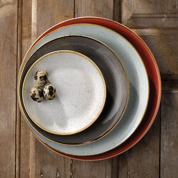 CHURCHILL-ĐĨA GỐM 16.5CM (STONECAST BARLEY WHITE SPECKLE COUPE PLATE)