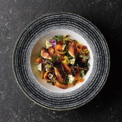 CHURCHILL-TÔ GỐM 28CM (STUDIO PRINTS CHARCOAL BLACK PROFILE WIDE RIM BOWL LARGE)