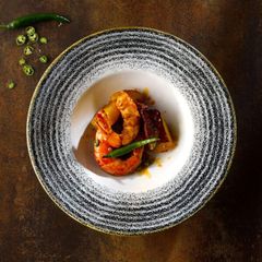 CHURCHILL-TÔ GỐM 24CM (STUDIO PRINTS CHARCOAL BLACK PROFILE WIDE RIM BOWL MED)