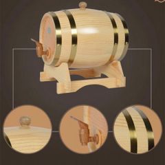 QUANTUM PRO-THÙNG GỖ 2.5L (BEER BARREL DISPENSER)_P050063