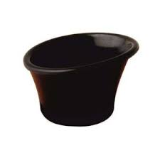 LAVA-CHÉN SỐT NHỰA MÀU ĐEN D8CM (MELAMINE SAUCE CUP)