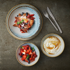 CHURCHILL-TÔ GỐM 18.2CM (HOMESPUN ACCENTS AQUAMARINE COUPE BOWL)