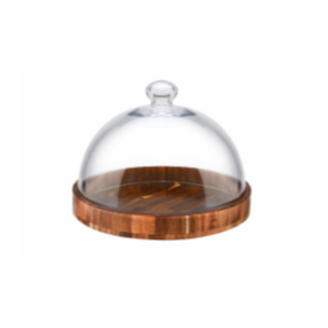 NẮP ĐẬY ĐĨA THỦY TINH D160XH126MM (CASSANDRA GLASS CLOCHE)