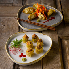 CHURCHILL -ĐĨA GỐM 26CM (STONECAST GREY TRIANGLE WALLED CHEFS' PLATE)