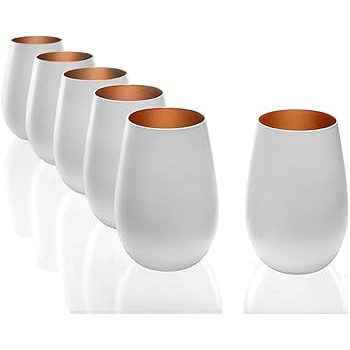 STOELZLE-LY THỦY TINH MÀU TRẮNG/ĐỒNG 465ML (ELEMENTS TUMBLER)_P010279