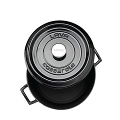 LAVA-NỒI GANG MÀU ĐEN D10CM 0.35L (CASSEROLE)