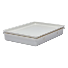 CAMBRO-HỘP NHỰA MÀU TRẮNG 46X66X7.6CM (PIZZA DOUGH BOX)