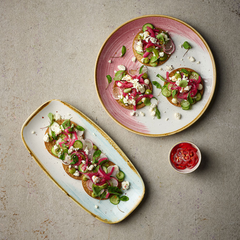 CHURCHILL-ĐĨA GỐM 29.8X15.3CM (STONECAST ACCENTS DUCK EGG OBLONG PLATE)