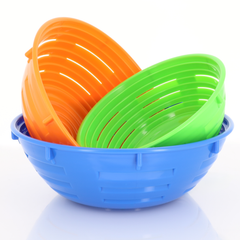 RỔ BÁNH MÌ MÀU CAM 220MM (ROUND BREAD BASKET, PP)