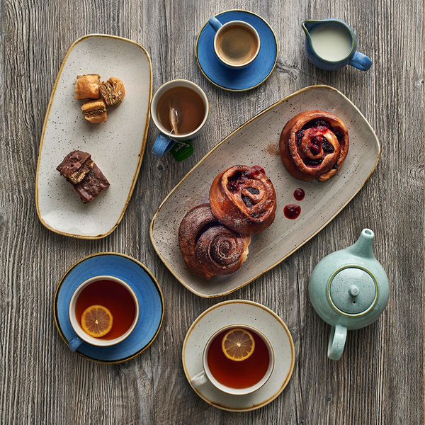 CHURCHILL-ĐĨA GỐM 35.5X18.9CM (STONECAST PEPPERCORN GREY CHEFS' OBLONG PLATE)