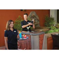 CAMBRO-KHAY NHỰA MÀU ĐEN 35CM (TREADLITE ROUND TRAY)