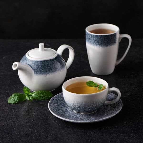 CHURCHILL-TÁCH GỐM 34CL (RAKU TOPAZ BLUE CAPPUCINO CUP)