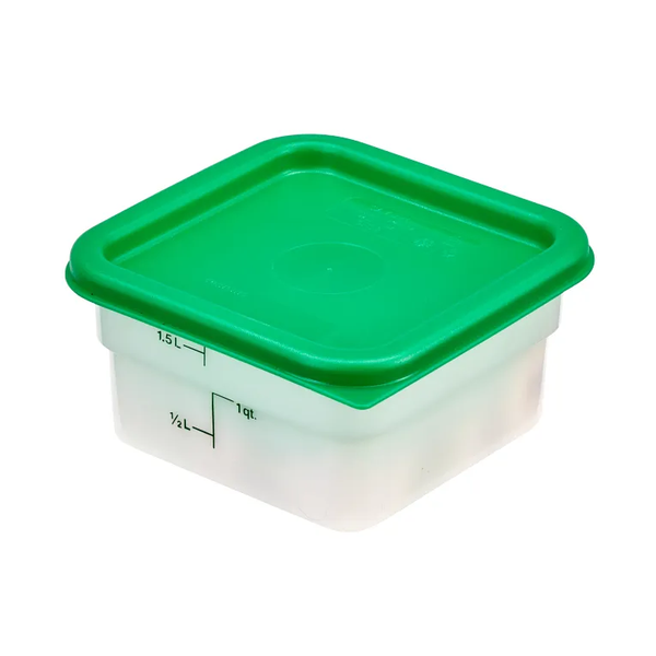CAMBRO-NẮP HỘP NHỰA MÀU XANH LÁ 1.9 & 3.8L (CAMSQUARE COVER, KELLY GREEN)