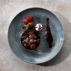 CHURCHILL-ĐĨA GỐM 21.7CM (RAKU TOPAZ BLUE PLATE)