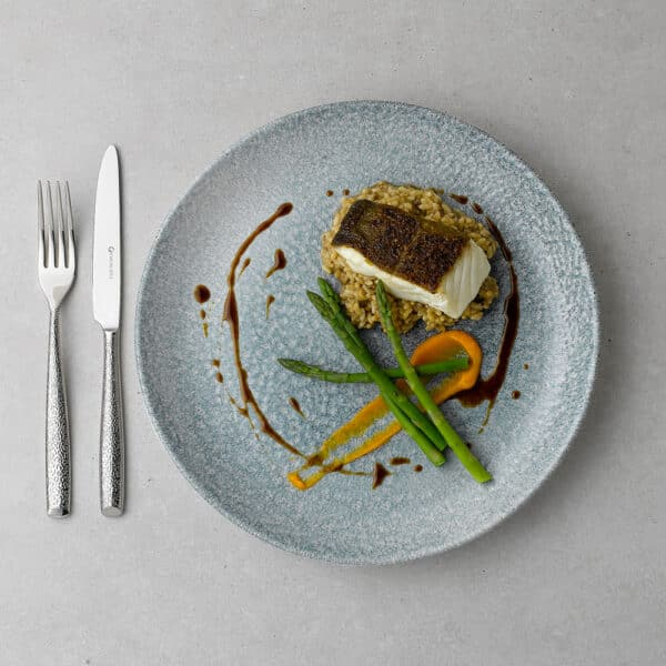 CHURCHILL-ĐĨA GỐM 28.8CM (RAKU TOPAZ BLUE PLATE)