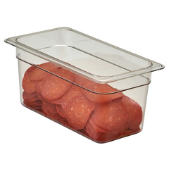 CAMBRO-KHAY NHỰA TRONG SUỐT 17.6X32.5X15CM (PC FOOD PAN GN 1/3)