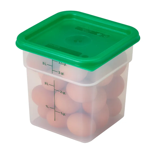 CAMBRO-NẮP HỘP NHỰA MÀU XANH LÁ 1.9 & 3.8L (CAMSQUARE COVER, KELLY GREEN)