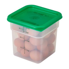 CAMBRO-NẮP HỘP NHỰA MÀU XANH LÁ 1.9 & 3.8L (CAMSQUARE COVER, KELLY GREEN)