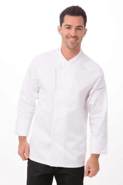 ÁO BẾP 40 (TRIESTE PREMIUM COTTON CHEF COAT, 100% COTTON, WHITE)