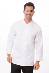 ÁO BẾP 40 (TRIESTE PREMIUM COTTON CHEF COAT, 100% COTTON, WHITE)