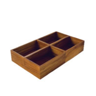 ATHENA-KHAY GỖ 265X162XH112MM (BUFFET WOODEN TRAY GN1/4)_P041788