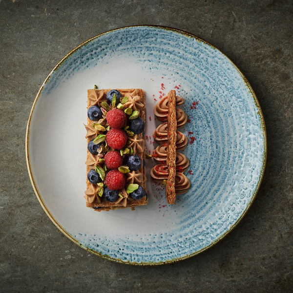 CHURCHILL-ĐĨA GỐM 28.8CM (HOMESPUN ACCENTS AQUAMARINE COUPE PLATE)