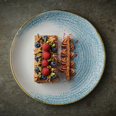 CHURCHILL-ĐĨA GỐM 28.8CM (HOMESPUN ACCENTS AQUAMARINE COUPE PLATE)