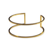 ATHENA-KỆ TRƯNG BÀY INOX D220XH100MM (CRESENT DISPLAY RISER, PVD GOLD)_P037671