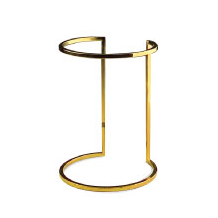 ATHENA-KỆ INOX D190XH260MM (CRESENT DISPLAY RISER, PVD GOLD)_P040957