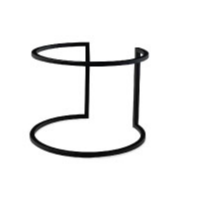 ATHENA-KỆ TRƯNG BÀY INOX D220XH180MM (CRESCENT DISPLAY RISER, MATT BLACK_P041834