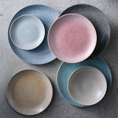 CHURCHILL-ĐĨA GỐM 21.7CM (RAKU TOPAZ BLUE PLATE)