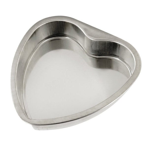 KHUÔN BÁNH 160X150X35MM (HEART SHAPE MOULD, ROLLED EDGES) P008208