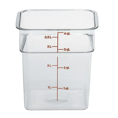 CAMBRO-HỘP NHỰA TRONG SUỐT 18.5X18.5XH18.7CM, 3.8L (FOOD CONTAINER)
