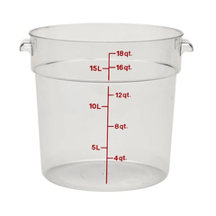 CAMBRO-HỘP NHỰA 17.2L MÀU TRONG (PC ROUND FOOD STORAGE CONTAINER)_P007230