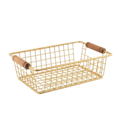 ATHENA-RỔ INOX 300X200XH90MM (FOOD BASKET, PVD GOLD)