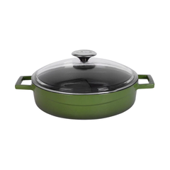LAVA-NỒI GANG D24XH6CM MÀU XANH LÁ (CASSEROLE W/LID)_P049756
