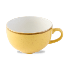 CHURCHILL-TÁCH GỐM 22.7CL (STONECAST MUSTARD SEED YELLOW CAPPUCCINO CUP)
