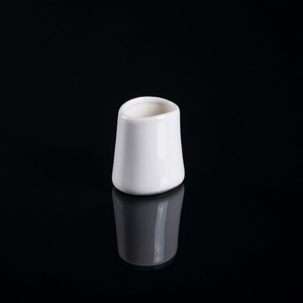 HŨ TĂM MÀU TRẮNG 5CM (ARTISAN OVAL SHAPE TOOTHPICK HOLDER, MATT WHITE)
