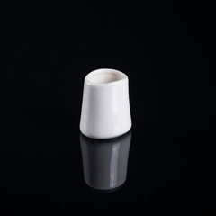 HŨ TĂM MÀU TRẮNG 5CM (ARTISAN OVAL SHAPE TOOTHPICK HOLDER, MATT WHITE)