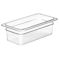 CAMBRO-KHAY NHỰA TRONG SUỐT 17.6X32.5X10CM (PC FOOD PAN GN 1/3)