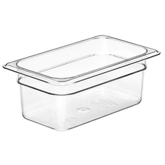 CAMBRO-KHAY NHỰA TRONG SUỐT 16.2X26.5X10CM (PC FOOD PAN GN 1/4)